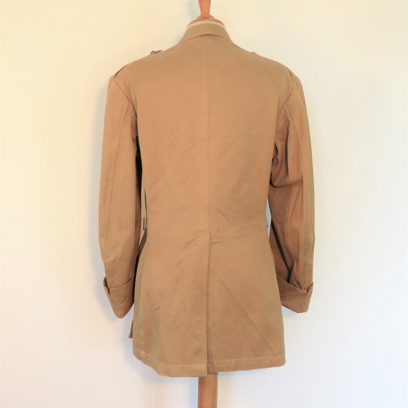 VESTE D'ETE MODELE 1939 D'UN COMMANDANT DU 31 éme BATAILLON DU GENIE AU MAROC ET EN AFRIQUE DU NORD