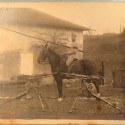 LOT DE 4 PHOTOS CARTES POSTALES DU PELOTON DE MITRAILLEURSES DE LA SECTION A DU 11 ème REGIMENT DE HUSSARD VERS 1910 HOTCHKISS