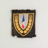 INSIGNE DE BERET EN TISSU "SECTEUR BLEU" CHANTIERS DE JEUNESSE CJF SECTEUR DE PRODUCTION INDUSTRIEL