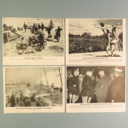 POCHETTE DE 8 PHOTOS DES ACTUALITES ALLEMANDE 19-5-1941 AKTUELLER BILDERDIENST AFRIKACORPS GRECE SPORT