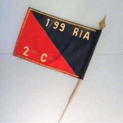 FANION DU 1/99 ème RIA REGIMENT D'INFANTERIE ALPINE 2 ème COMPAGNIE ANNEES 1945 1950 - 99 RIA