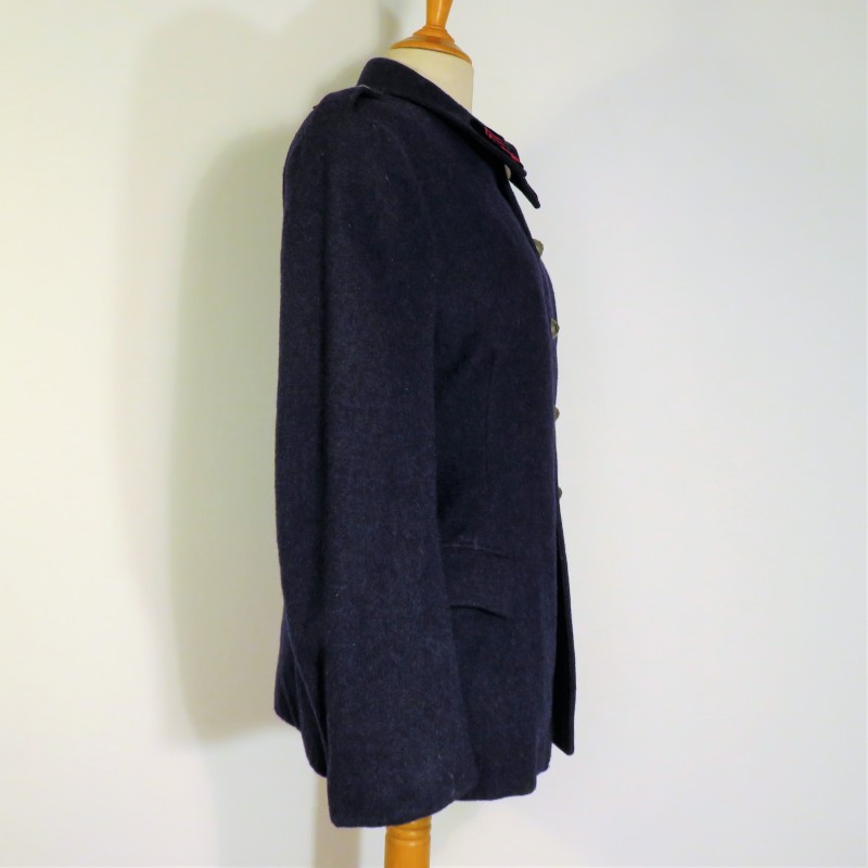 VESTE TROUPE OU SOUS-OFFICIERS DES SAPEURS-POMPIERS MODELE 1929 - 1930 EN DRAP BLEU EPAIS