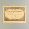 BILLET ASSIGNAT REVOLUTIONNAIRE DE 500 LIVRE AN 2 DE LA REPUBLIQUE N° 78 SERIE 6177 REVOLUTION FRANCAISE