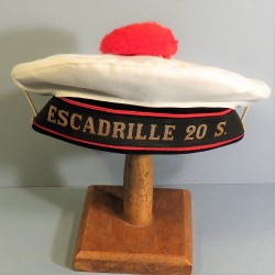 BACHI DE MARIN AERONAVALE ESCADRILLE D'HELICOPTERES 20 S. MARINE NATIONAL FRANCAISE 1970 TAILLE 57