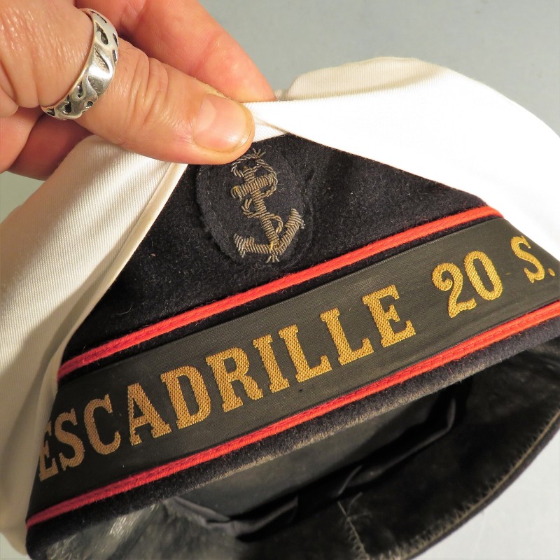 BACHI DE MARIN AERONAVALE ESCADRILLE D'HELICOPTERES 20 S. MARINE NATIONAL FRANCAISE 1970 TAILLE 57
