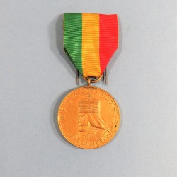 ETHIOPIE MEDAILLE COMMEMORATIVE DE PREMIERE CLASSE DU COURONNEMENT DE HAILE SEDASSIE Ier 1930 CORONATION MEDAL °