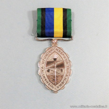 TANZANIE MEDAILLE POUR LONG SERVICE DANS LES FORCES AMEES TANZANIA LONG SERVICE AND ETHICAL CONDUCT IN ARMY FORCES °