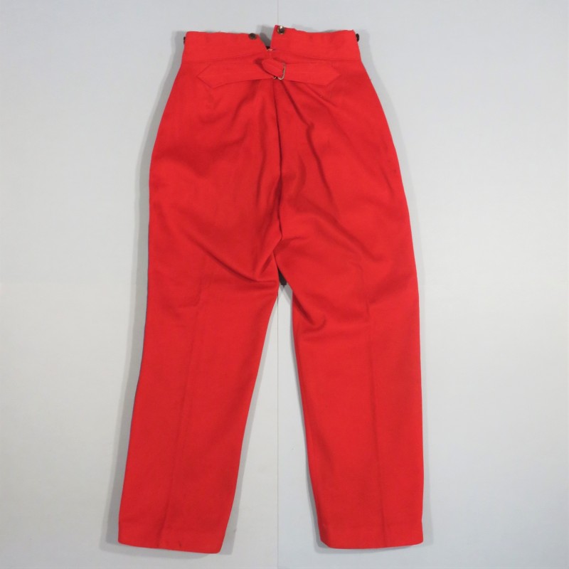 PANTALON ROUGE GARANCE ESM ECOLE MILITAIRE ST CYR OU OFFICIER DES REGIMENTS DE TIRAILLEURS DATE 1934