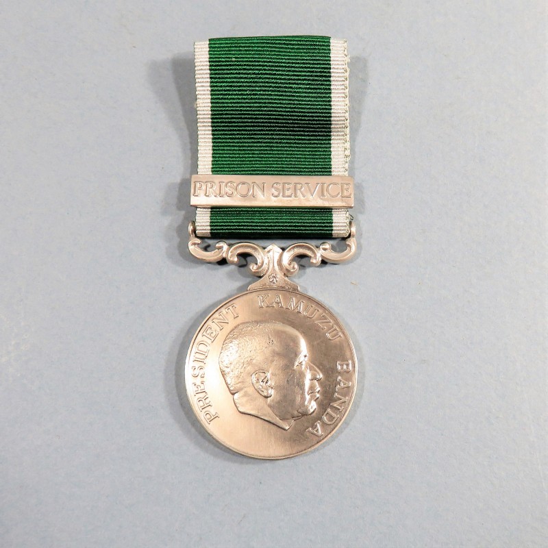 MALAWI MEDAILLE DE LONG SERVICE ET BONNE CONDUITE POUR LE PERSONEL DES PRISONS LSGC PRISON SERVICE MEDAL °