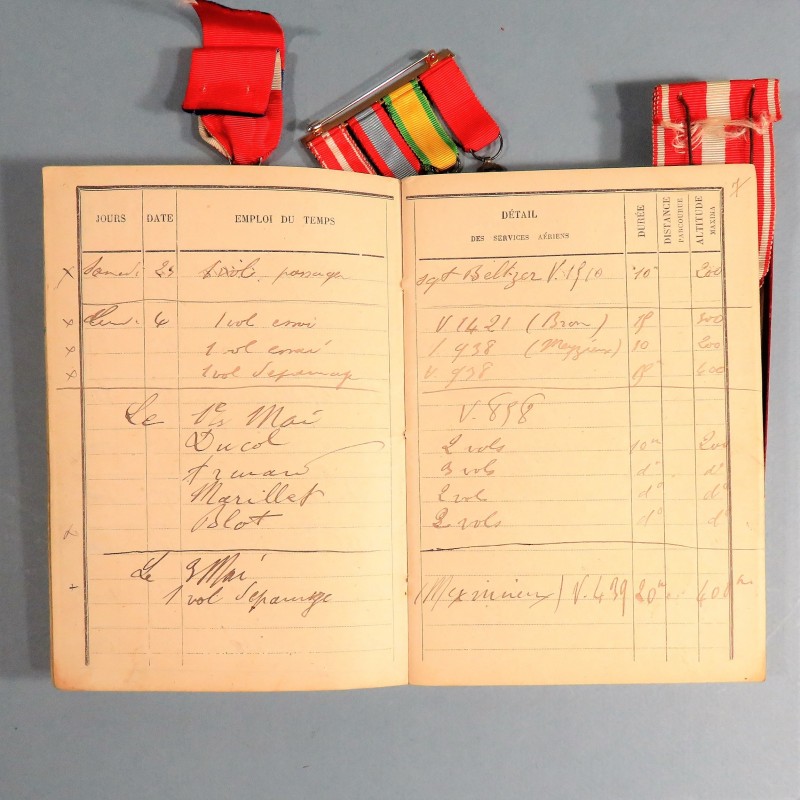 ENSEMBLE PILOTE GUERRE ALGERIE NOMBREUSES CITATION MEDAILLE DU SERVICE DE SANTE DE L'AIR ATTRIBUEE INSIGNE BREVET RAPPEL
