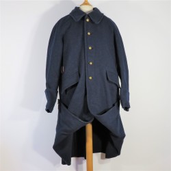 CAPOTE MANTEAU BLEU FONCE TROUPE MODELE 1938 INFANTERIE AVIATION CHASSEURS ALPINS DATEE 1939