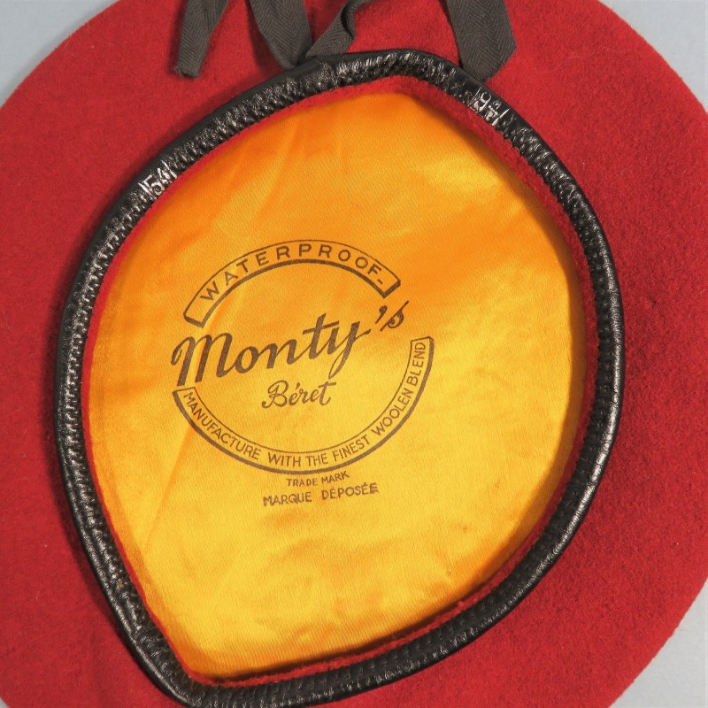 FRANCE ROUGE AMARANTE MODELE FANTAISIE ANNEES 1950 INDO ALGERIE TAP PARACHUTISTE COLONIAUX MARQUE MONTY'S