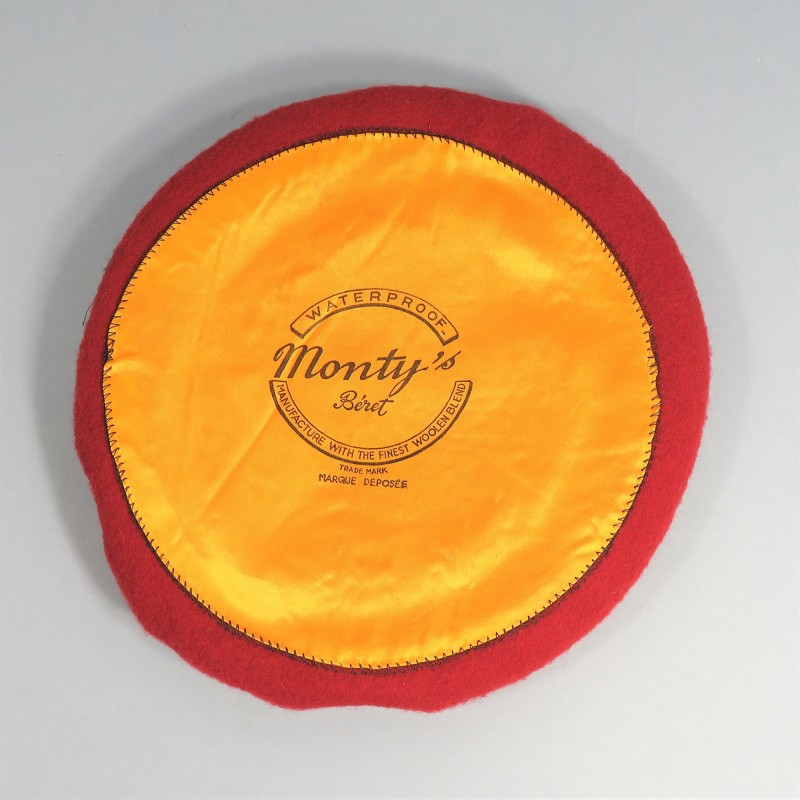 FRANCE ROUGE AMARANTE MODELE FANTAISIE ANNEES 1950 INDO ALGERIE TAP PARACHUTISTE COLONIAUX MARQUE MONTY'S