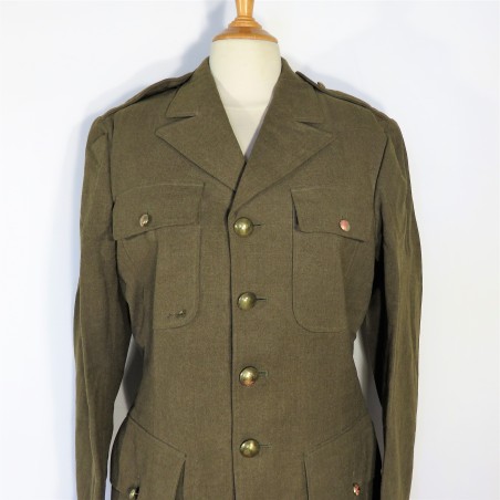 VAREUSE VESTE US DE SORTIE MODELE 39 MODIFIEE ARMEE FRANCAISE LIBERATION INDOCHINE