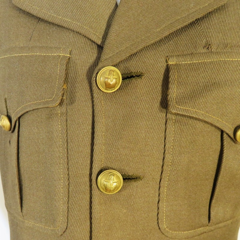 UNIFORME MODELE 1939 D'UN OFFICIER DU 31 BATAILLON DU GENIE CAMPAGNE DE FRANCE DUNKERQUE SYRIE TUNISIE LIBERATION ET ALLEMAGNE