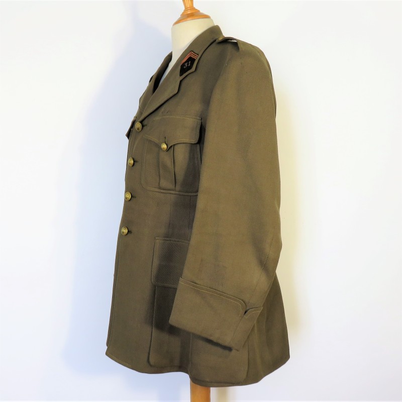 UNIFORME MODELE 1939 D'UN OFFICIER DU 31 BATAILLON DU GENIE CAMPAGNE DE FRANCE DUNKERQUE SYRIE TUNISIE LIBERATION ET ALLEMAGNE