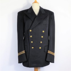 VESTE D'UNIFORME OFFICIER DE MARINE LIEUTENANT OU ENSEIGNE DE VAISSEAU FABRICATION ANNEES 1950