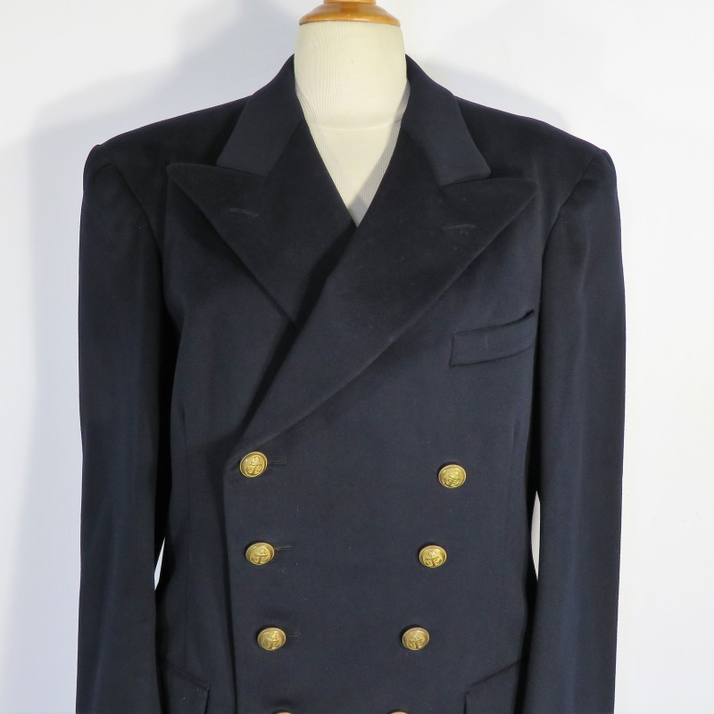 VESTE D'UNIFORME OFFICIER DE MARINE LIEUTENANT OU ENSEIGNE DE VAISSEAU FABRICATION ANNEES 1950