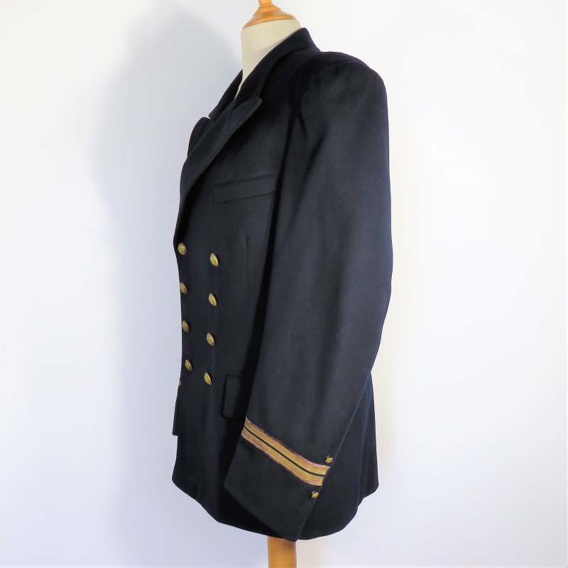VESTE D'UNIFORME OFFICIER DE MARINE LIEUTENANT OU ENSEIGNE DE VAISSEAU FABRICATION ANNEES 1950
