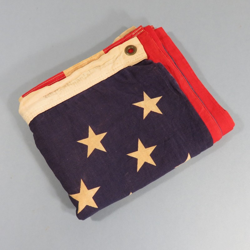 U.S.A. DRAPEAU US FABRICATION DEBUT ANNEES 1960 CONTINENTAL FLAG 3X5 Ft 50 ETOILES IMPRIMEES 86 X 152 cm