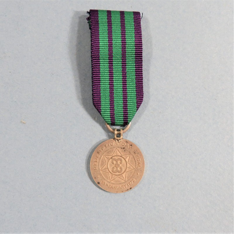 GHANA REDUCTION DE LA MEDAILLE POUR LA REDEMPTION DU 13 JANVIER 1972 REDEMPTION DAY MEDAL