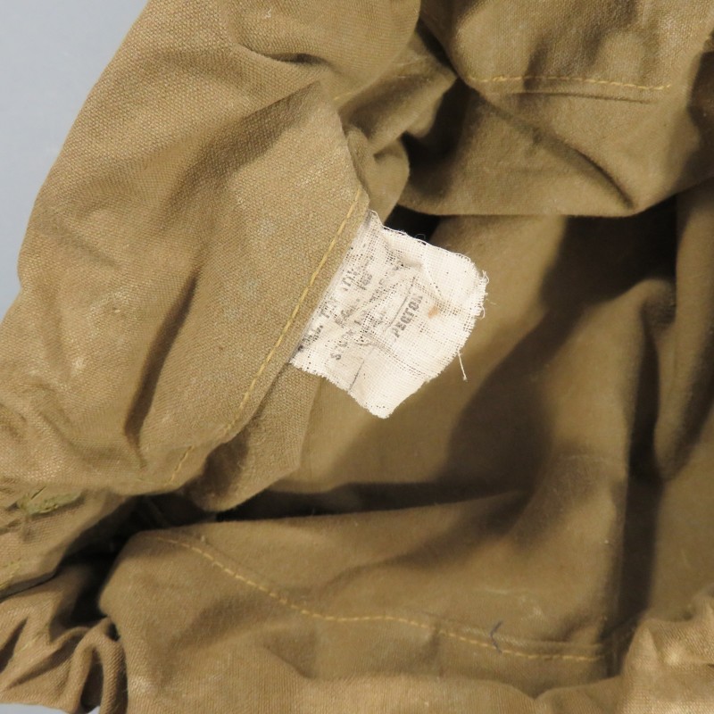 SAC A LINGE OU A PAQUETAGE US 1944-45 NOMINATIF ARMEE FRANCAISE ADJUDANT CROZAT 66 DRAPEAU TRICOLORE ET ETOILE