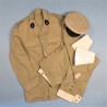 UNIFORME VESTE PANTALON MANCHONS BLANCS ET CASQUETTE DE LA POLICE D'ETAT DE LA VILLE D'ORAN EN AFN ANNEES 1950 ETAT NEUF