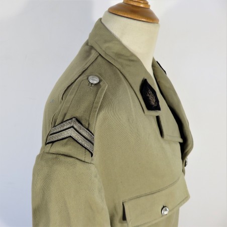 UNIFORME VESTE PANTALON MANCHONS BLANCS ET CASQUETTE DE LA POLICE D'ETAT DE LA VILLE D'ORAN EN AFN ANNEES 1950 ETAT NEUF