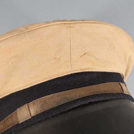 UNIFORME VESTE PANTALON MANCHONS BLANCS ET CASQUETTE DE LA POLICE D'ETAT DE LA VILLE D'ORAN EN AFN ANNEES 1950 ETAT NEUF