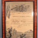 CADRE CERTIFICAT DE BONNE CONDUITE Au 5 ème BATAILLON DE CHASSEURS A PIED DATE 1925