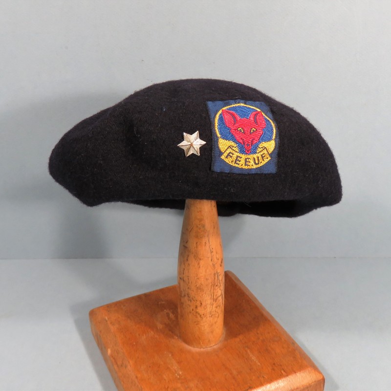 BERET DES SCOUTS DE FRANCE LOUVETEAU F.E.E.U.F. FEDERATION DES ECLAIREURS ET ECLAIREUSES DE FRANCE ANNEES 1970 - 1980