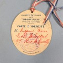 INSIGNE DE JOURNEES DES TUBERCULEUX DE NOVEMBRE 1914 1917 INSIGNE OU BADGE DE QUETTEUR QUETTEUSE TAMPONNE DE PARIS