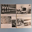 POCHETTE DE 8 PHOTOS DES ACTUALITES ALLEMANDES 9-1-1941 AKTUELLER BILDERDIENST MARINE JEUNESSE ITALIENNE PARTI NAZI
