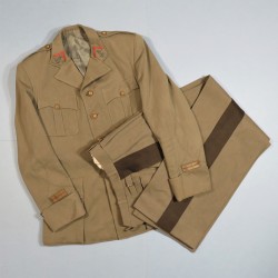 UNIFORME MODELE 1939 D'UN LIEUTENANT D'INFANTERIE COLONIALE VESTE ET PANTALON CAMPAGNE 1939-1940 GUERRE 1939-1945