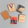 LOT DE 5 BOITES OU POCHETTES D'ALLUMETTES US WAR BONDS FOR VICTORY FABRICATION SECONDE GUERRE