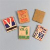 LOT DE 5 BOITES OU POCHETTES D'ALLUMETTES US WAR BONDS FOR VICTORY FABRICATION SECONDE GUERRE