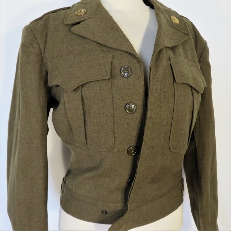 UNIFORME US MODELE 1944 BLOUSON IKE ET SONT PANTALON CAMPAGNE DE FRANCE ET D'ALLEMAGNE 1944 - 1945