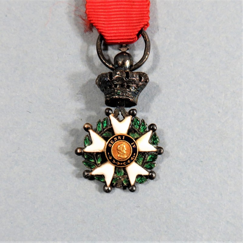 REDUCTION DE LA MEDAILLE DE CHEVALIER DE L'ORDRE DE LA LEGION D'HONNEUR LOUIS PHILIPPE MONARCHIE DE JUILLET 1830 1848 °