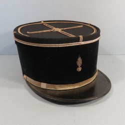 KEPI DE SOUS LIEUTENANT DES SAPEURS POMPIERS MODELE 1919 - 1931 TAILLE 59