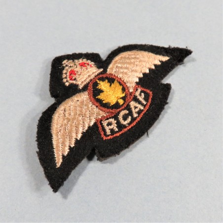 BREVET DE PILOTE CANADIEN AU SERVICE DES NATIONS UNIES RCAF ROYAL CANADIAN AIR FORCE NATO SERVICE PILOT'S BADGE 1848 -1953