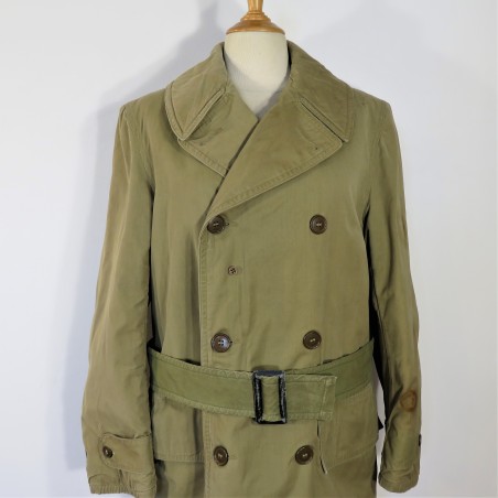 MANTEAU COURT OU 3/4 OVERCOAT US MODELE 1943 MACKINAW MAQUINO ARMEE FRANCAISE PARA 18 ème BPC GUERRE D'ALGERIE