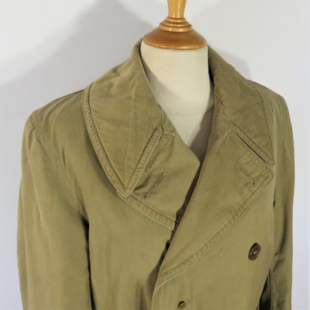 MANTEAU COURT OU 3/4 OVERCOAT US MODELE 1943 MACKINAW MAQUINO ARMEE FRANCAISE PARA 18 ème BPC GUERRE D'ALGERIE