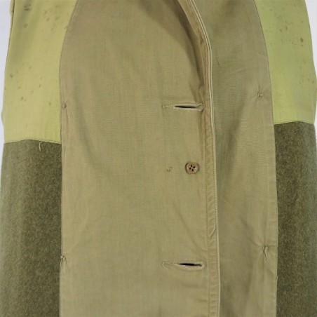 MANTEAU COURT OU 3/4 OVERCOAT US MODELE 1943 MACKINAW MAQUINO ARMEE FRANCAISE PARA 18 ème BPC GUERRE D'ALGERIE