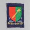 INSIGNE TISSU D'EPAULE 1 ere ARMEE RHIN DANUBE LIBERATION