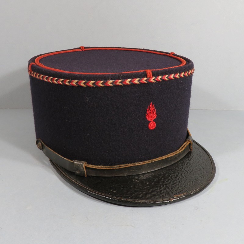 KEPI DE SAPEURS-POMPIERS MUSICIEN MODELE 1919 - 1931 TAILLE 59 FABRICATION FONTANEL A LYON