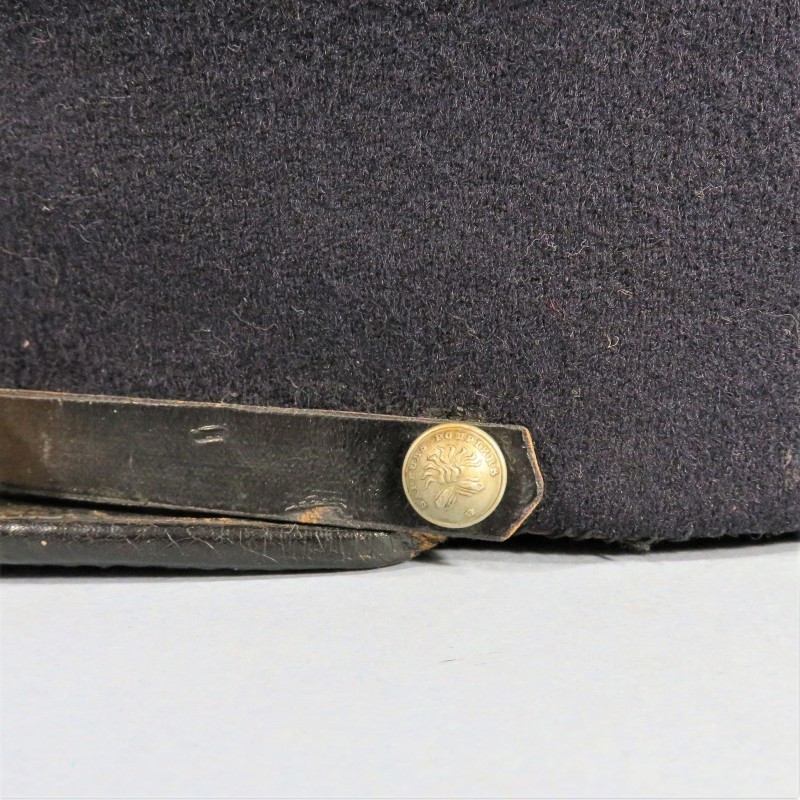 KEPI MODELE POLO 1914 - 1920 DE SAPEURS-POMPIERS FLAMME ROUGE BRODEE