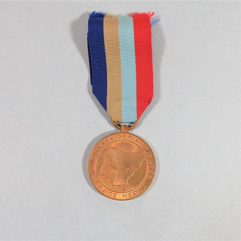 NIGERIA MEDAILLE AU SERVICE DE LA NATION PENDANT LA CRISE DU BIAFRA 1966-1970 NIGERIA NATIONAL SERVICE MEDAL INTERARMES °