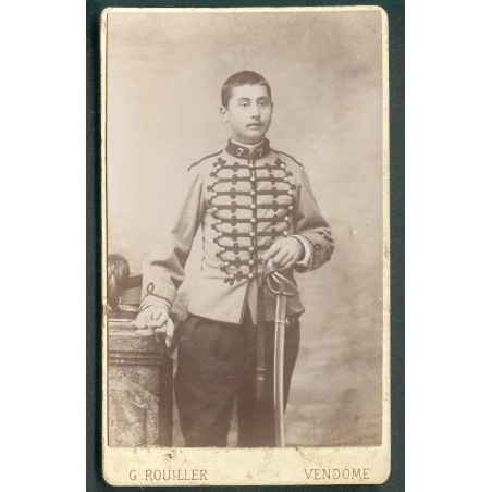 PHOTO CDV D'UN CAVALIER DU 7ème REGIMENT DE CHASSEURS A CHEVAL