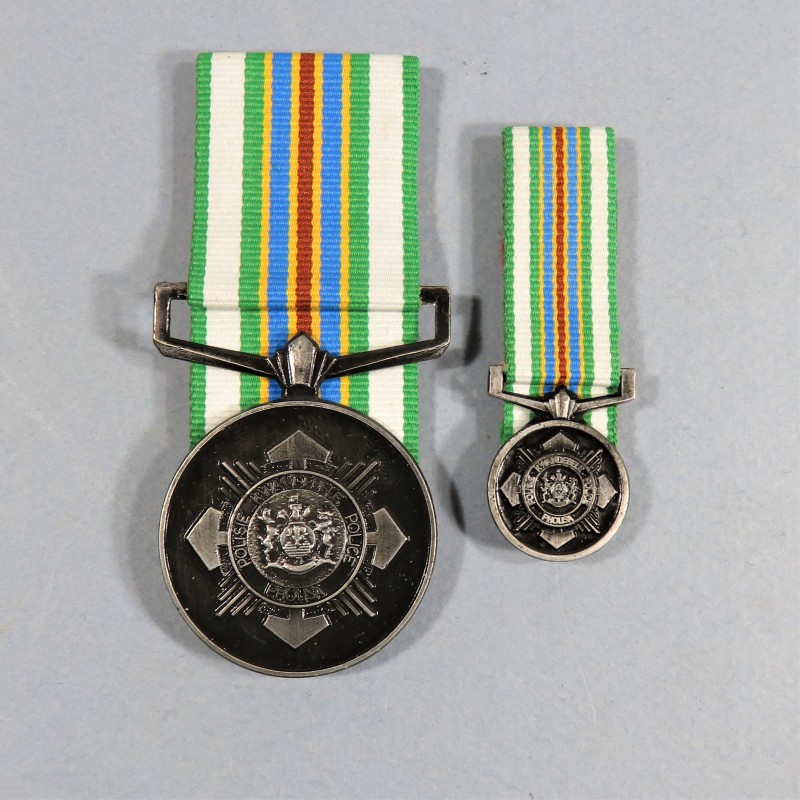AFRIQUE DU SUD KWANDEBELE MEDAILLE DE LA POLICE SOUTH AFRICA POLICE ESTABLISHMENT MEDAL AVEC SA REDUCTION °