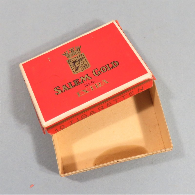 PAQUET VIDE DE 10 CIGARETTES ALLEMANDES DE LA MARQUE SALEM GOLD N°4 TAXE ABSENTE SECONDE GUERRE WEHRMACHT
